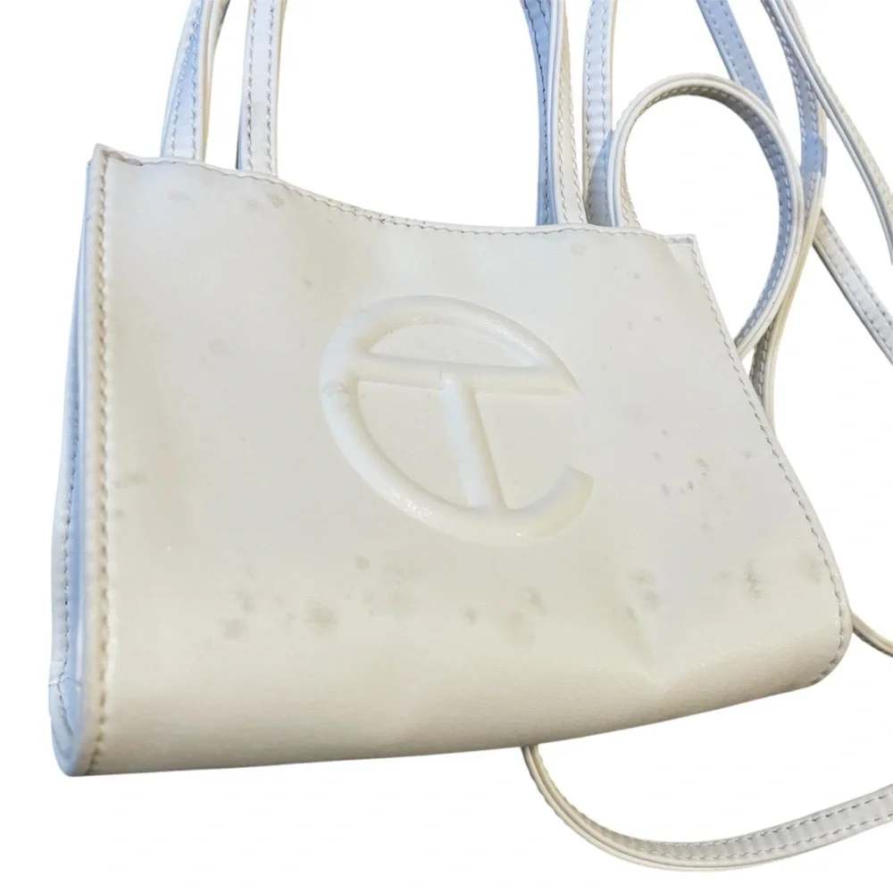 Telfar Cream Mini Shopping Bag - Picture 2 of 4